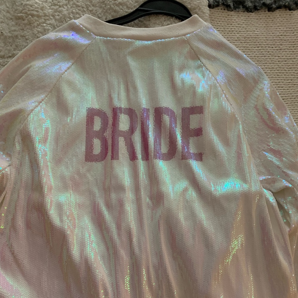 Hayley Paige Bride Sequins Jacket and Matching Shorts